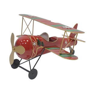 Avion decorativ metal 41x37x21 cm