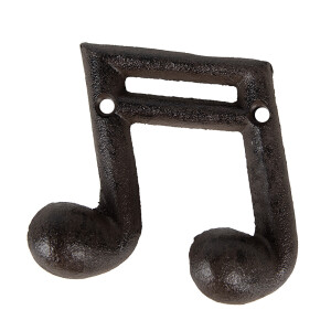 Cuier perete fier maro 10x3x9 cm