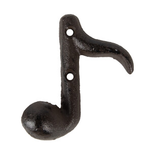 Cuier perete fier maro 8x3x9 cm