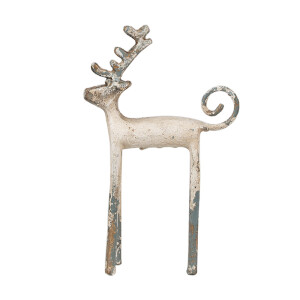 Figurina Ren fier bej antichizat 16x5x25 cm