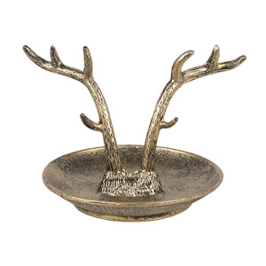 Bol decorativ Ren metal auriu 11x9x8 cm