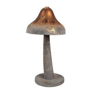 Ciupercuta decorativa metal gri auriu 14x27 cm