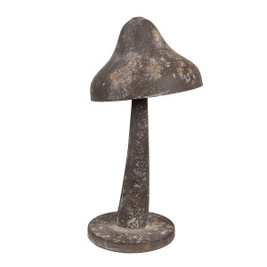 Ciupercuta decorativa metal maro vintage 14x27 cm