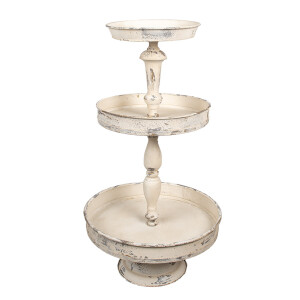 Platou supraetajat fier bej vintage Ø 42x75 cm