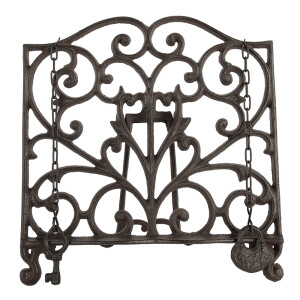 Suport carte fier maro 27x5x27 cm