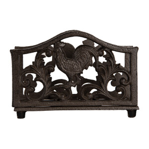 Suport servetele fier maro 17x6x12 cm