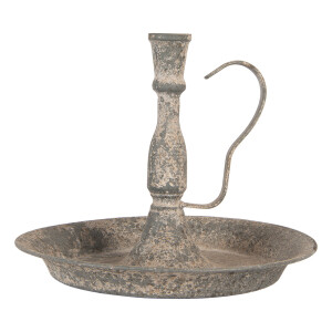 Sfesnic lumanari metal gri vintage Ø 23x19 cm