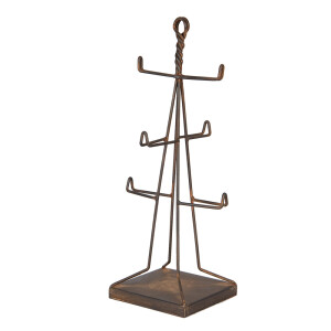 Suport cani metal maro 16x16x38 cm