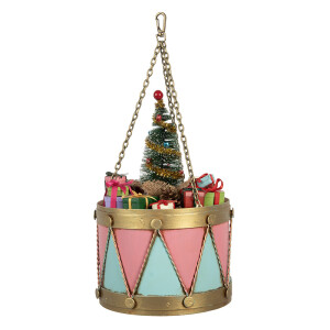 Decoratiune Craciun Toba metal Ø 17x25/37 cm
