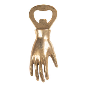 Desfacator sticle metal auriu 11x2x4 cm