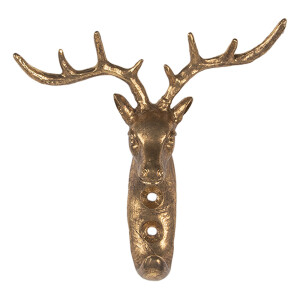 Cuier perete metal auriu Ren 12x5x12 cm