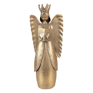 Figurina Inger metal auriu 17x10x39 cm