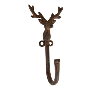 Cuier perete Ren metal maro  8x6x16 cm