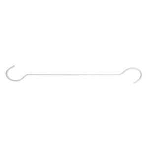 Cuier metal alb 30x6x1 cm