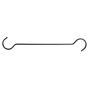 Cuier metal negru 40x6x1 cm