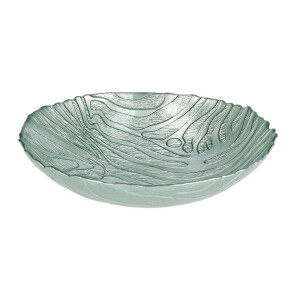  Bol sticla verde 30 x 7 cm
