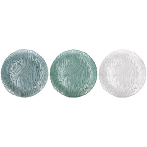 Set 3 farfurii sticla 32 cm