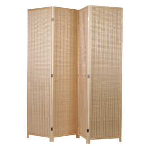 Paravan decorativ bambus natur 200 x 180 cm