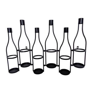Suport perete 6 sticle vin 79,5 x 10 x 54 cm