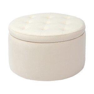 Taburet catifea bej 60 x 35 cm