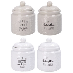 Set 4 borcane ceramica Biscotti 15 x 20 cm