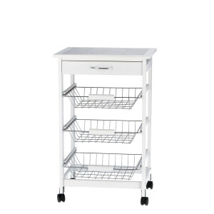 Carucior servire mdf ceramica 47 x 37 x 76 cm