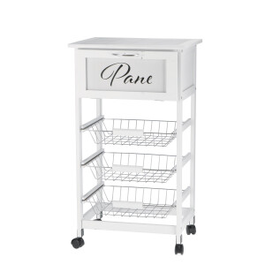 Carucior servire mdf ceramica 47 x 37 x 85 cm