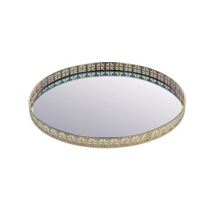  Tava decorativa metal auriu 35 cm