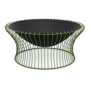 Vatra foc otel negru verde Maylis Ø78x 34,50h