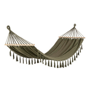 Hamac bumbac poliester verde Juan 200x100 cm