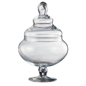 Borcan cu capac sticla 24 x 36,5 cm