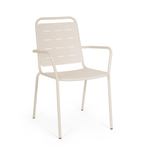 Set 6 scaune gradina otel Yara 50x57.5x87h