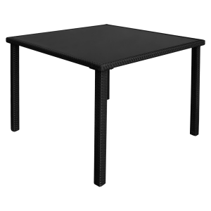 Masa de gradina, neagra, Abion 90x90x73 cm
