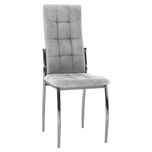 Scaun tesatura gri metal Adora 46x56x99 cm