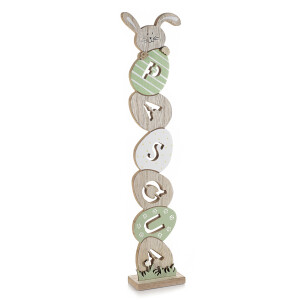 Decoratiune Paste din lemn 9x4x38 cm