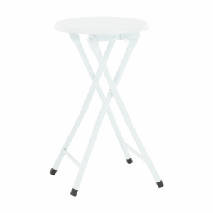 Scaun pliabil metal mdf alb Amadeo 30x47 cm