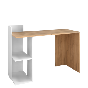 Birou stejar artisan alb Andreo 120x52x87.5 cm