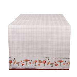 Traversa masa bumbac multicolor Ciupercute 50x140 cm
