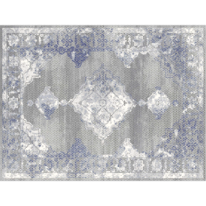 Covor textil gri albastru Azumi 133x190 cm 