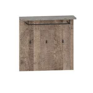 Cuier mdf stejar nisipiu gri Baria 80x25x79.5 cm 