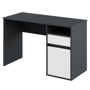 Birou DTD grafit alb Bili 120x53x75.5 cm