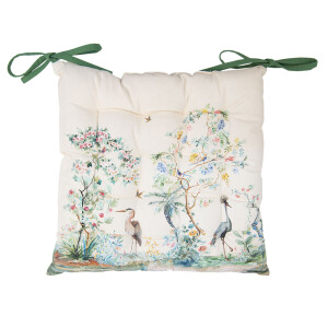 Perna scaun bumbac multicolor Botanic 40x40x4 cm