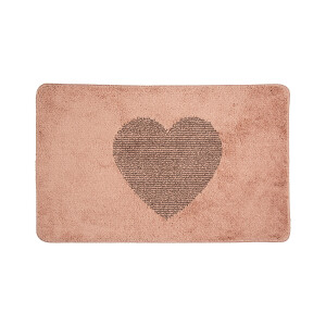 Covoras baie textil roz maro 78x48x1 cm