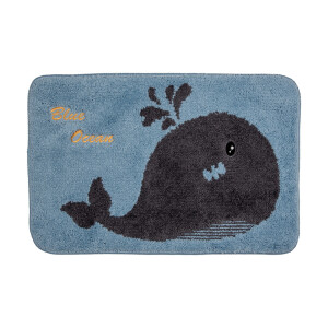 Covoras baie textil multicolor 58x38x2 cm