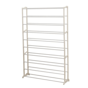 Pantofar plastic metal alb Botis 90x16x140 cm