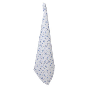 Prosop bucatarie bumbac alb albastru 50x70 cm