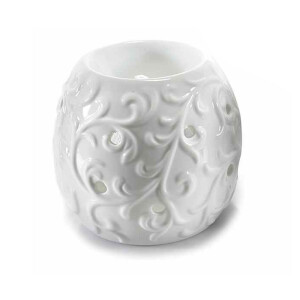 Difuzor parfum camera ceramica alba III Ø 9 cm x 9,5 H