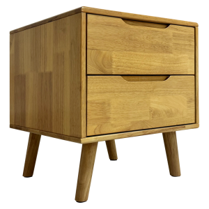 Noptiera lemn masiv natur Bruni 43x40,5x48 cm