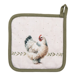 Servet termic vase fierbinti bumbac multicolor Country 20x20 cm
