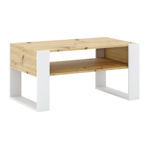 Masuta DTD stejar artisan alba Cara 90x53.2x45 cm
